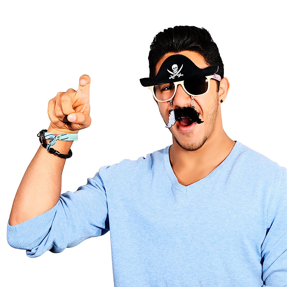 Pirate Sunglasses with Mustache Sun-Staches1