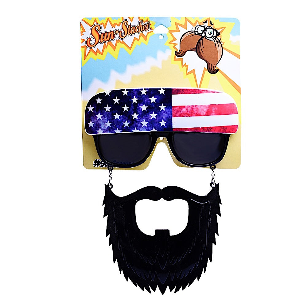 Due Mona Lisa Titicacasøen American Trucker Sunglasses | Gifts for Truckers | Sun-Staches – Sunstaches
