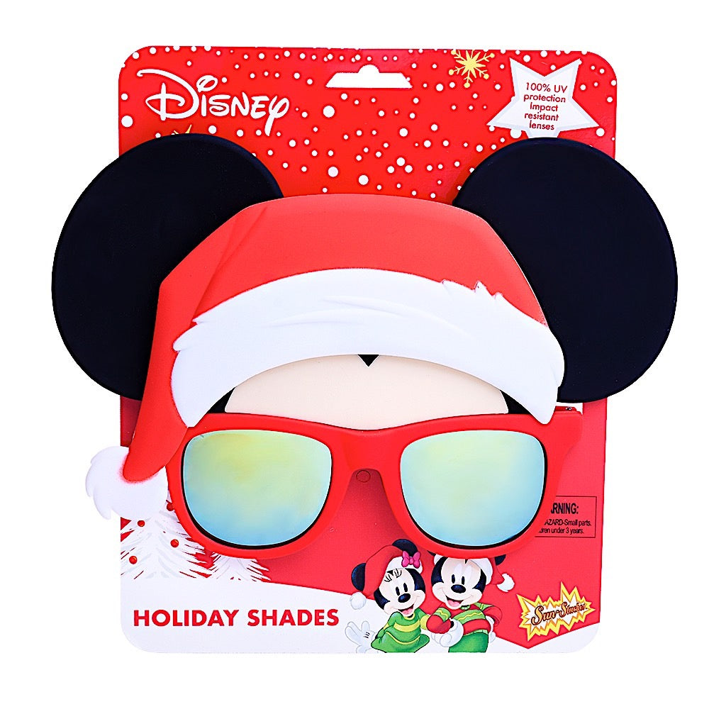 Santa Hat Mickey Sun-Staches®