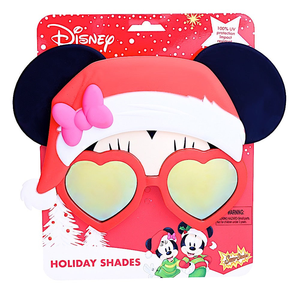 Santa Hat Minnie Sun-Staches®