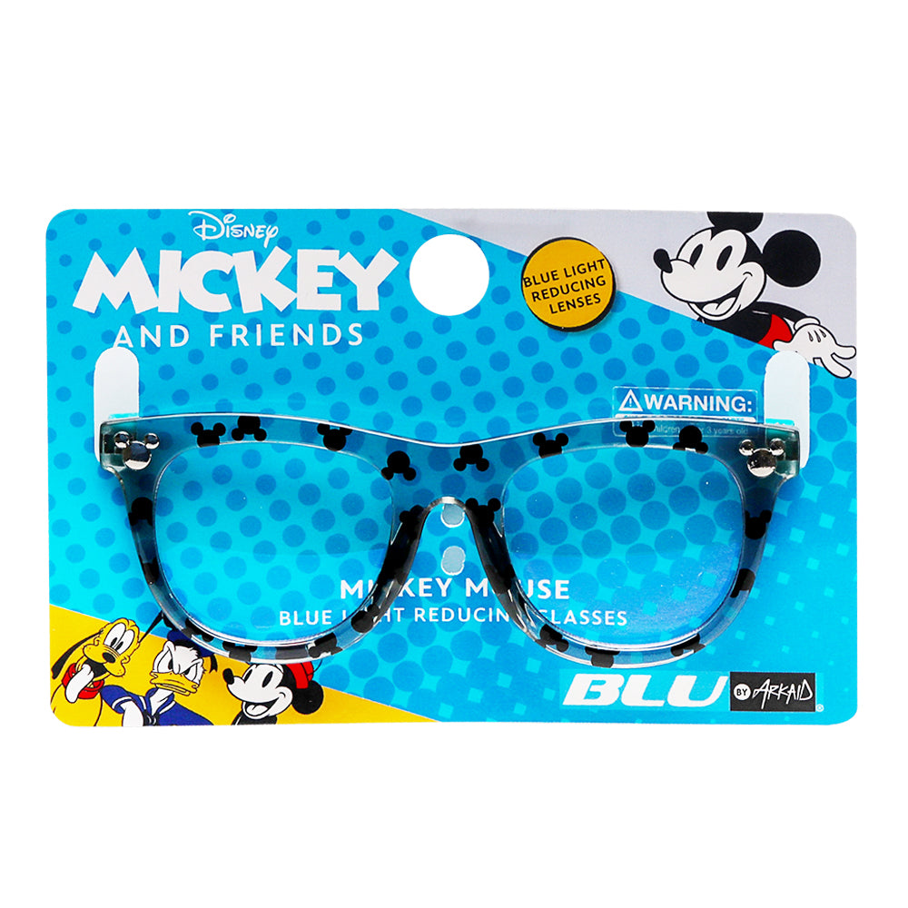 Mickey Mouse Pattern Wayfarer Blue Light Blocking Glasses