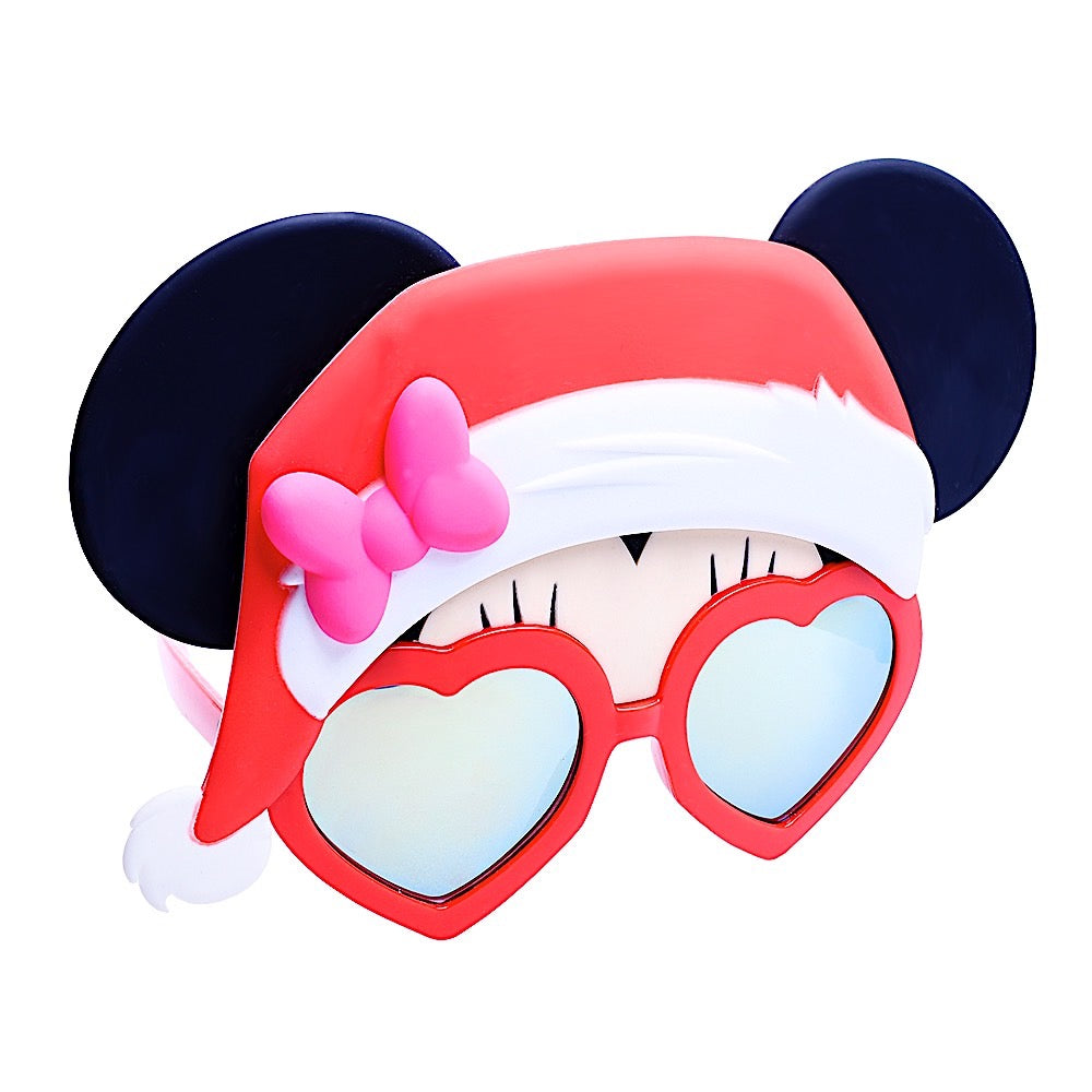 Santa Hat Minnie Sun-Staches®