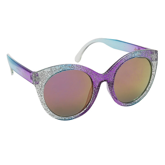 Frozen Purple Cateye w/ Snowflakes Arkaid Sunglasses