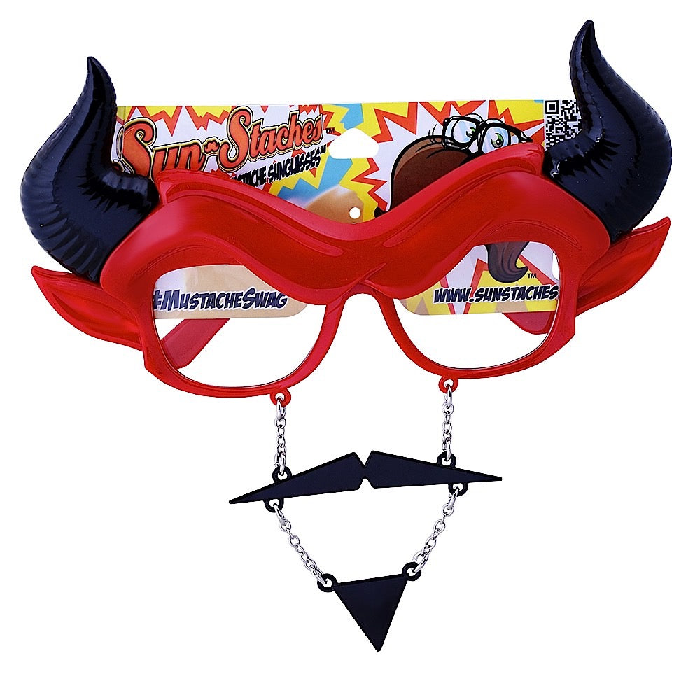 Devil Horns Clear Lens Sun-Staches