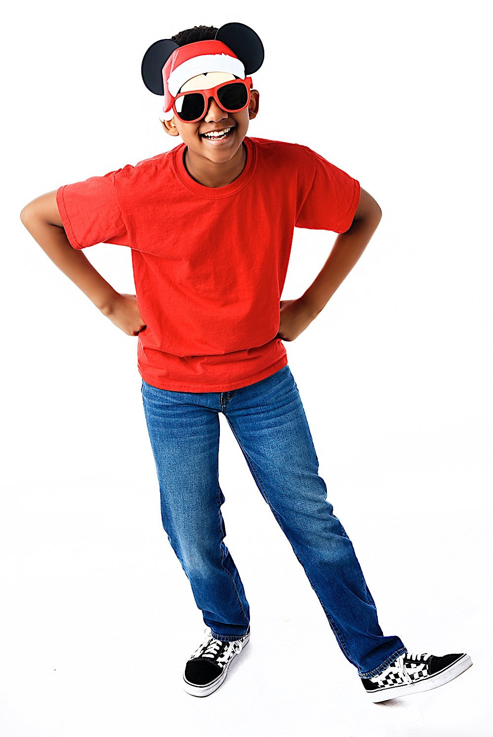 Santa Hat Mickey Sun-Staches®